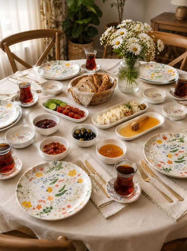 سرویس صبحانه خوری چینی14پارچه 6نفر ترکیه