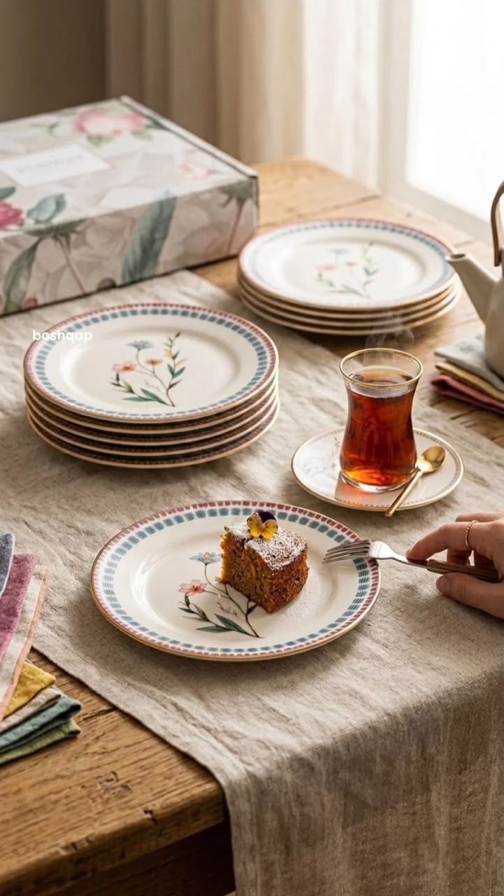 سرویس عصرانه خوری چینی۱۸ پارچه ۶ نفرترکیه