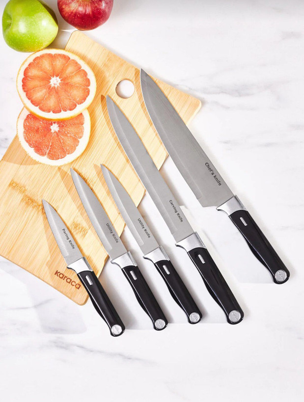 سرویس چاقو6پارچه استیل کاراجا ترکیه