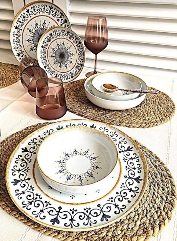 سرویس غذاخوری چینی 24پارچه 6نفر کوتاهیا ترکیه