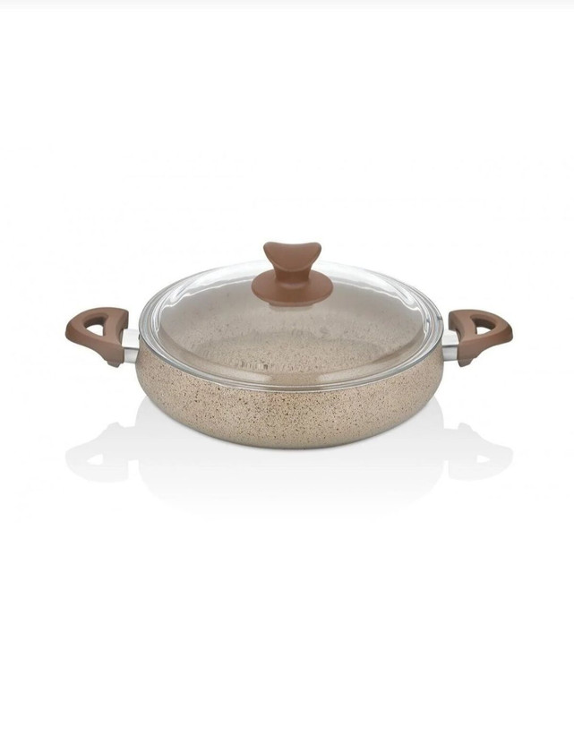 سرویس قابلمه ۷ پارچه گرانیتی تاچ مدل Mastercook Tombik – رنگ کاپوچینو