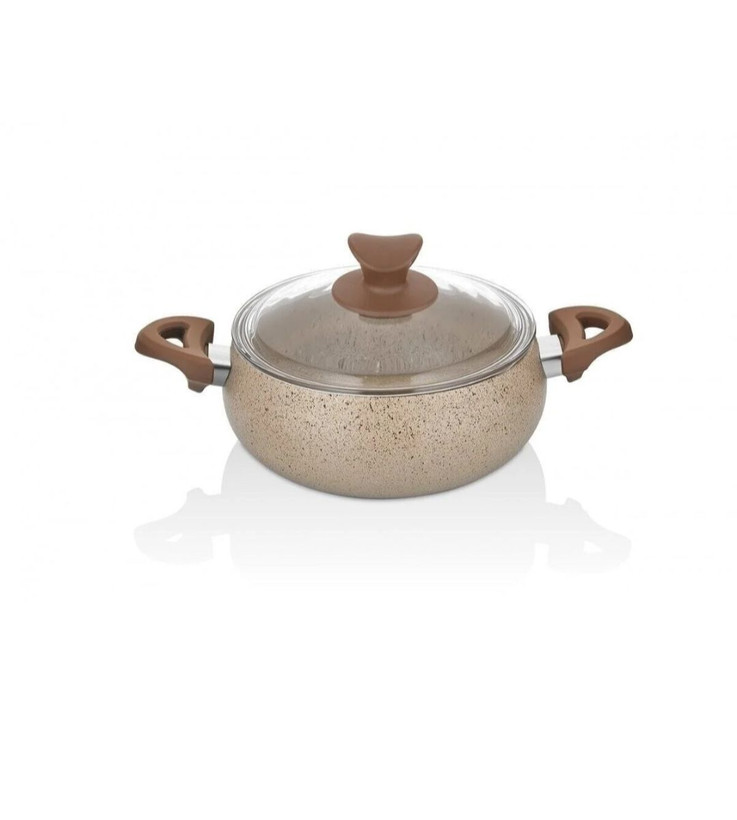 سرویس قابلمه ۷ پارچه گرانیتی تاچ مدل Mastercook Tombik – رنگ کاپوچینو