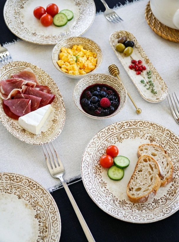 سرویس صبحانه خوری چینی16پارچه 6نفر هدا ترکیه