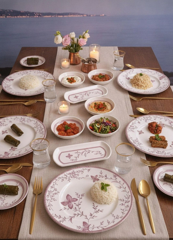 سرویس صبحانه خوری چینی 20پارچه 6نفر ترکیه