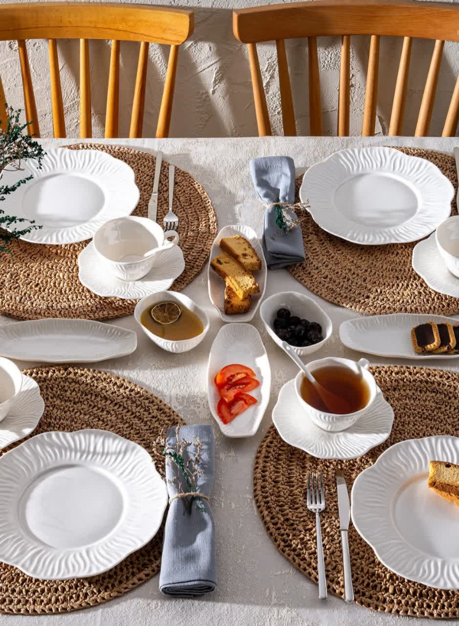 سرویس صبحانه خوری چینی30پارچه 6نفر امسان ترکیه