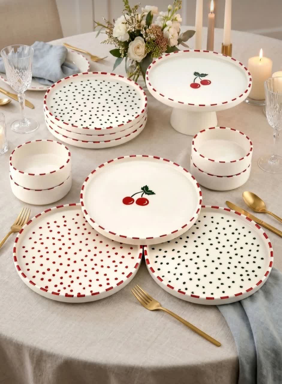 سرویس صبحانه خوری چینی11پارچه 6نفر لایف ترکیه