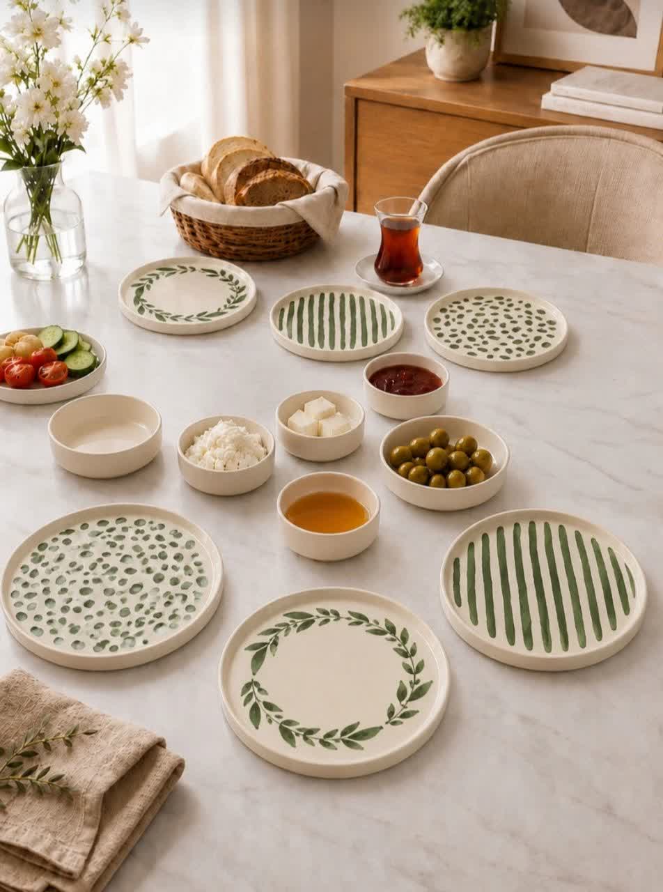 سرویس صبحانه خوری چینی12پارچه 6نفر ترکیه