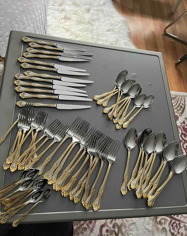 سرویس قاشق و چنگال 72پارچه۱۲ نفر استیل ضدزنگ نهییر ترکیه