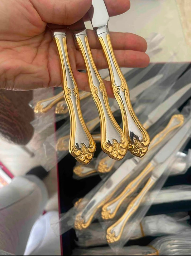 سرویس قاشق و چنگال 72پارچه۱۲ نفر استیل ضدزنگ نهییر ترکیه