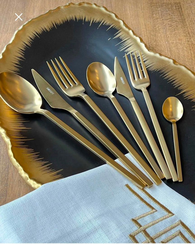 سرویس قاشق و چنگال 42 پارچه6نفر Carre Titanium ترکیه